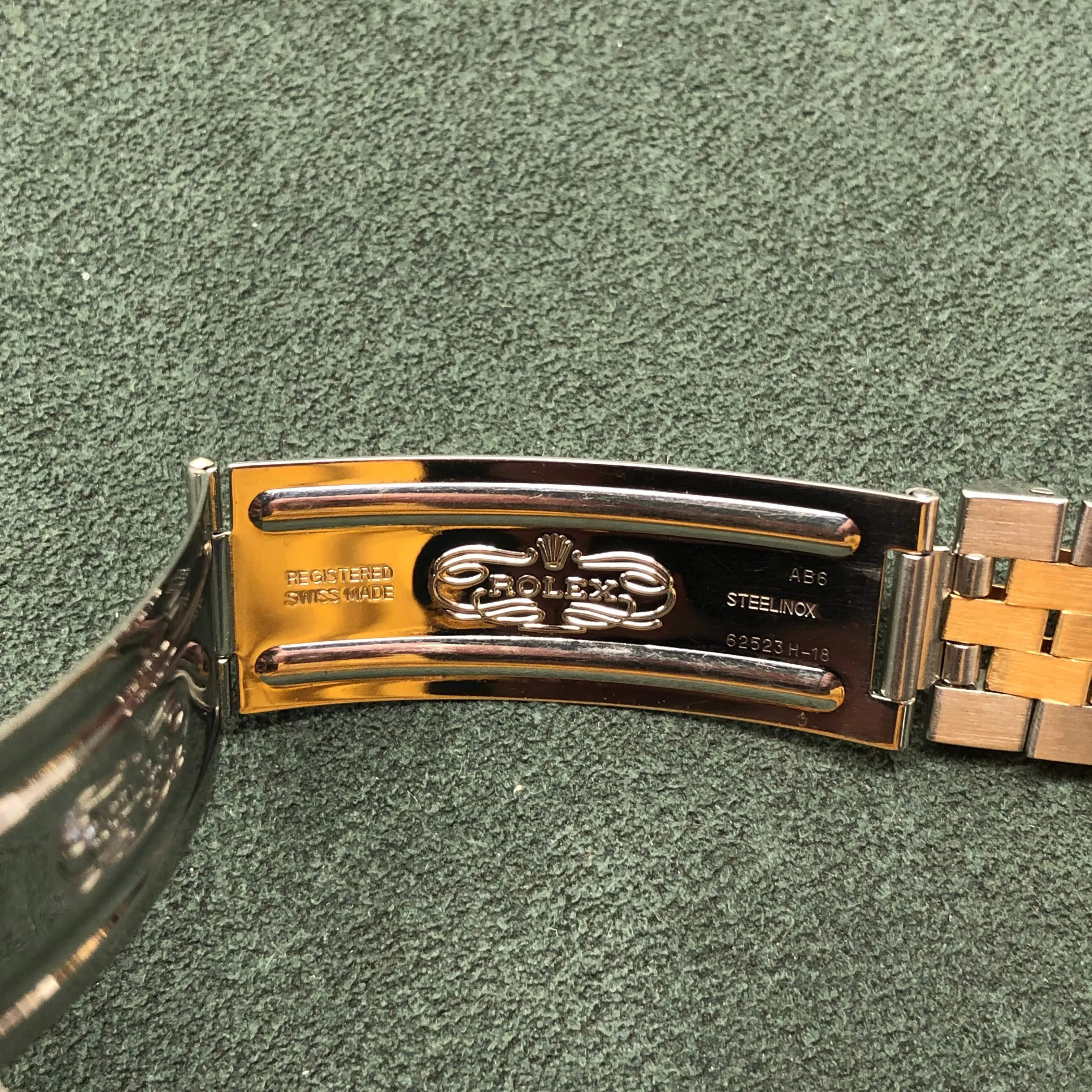 2000 Rolex Datejust Thunderbird 16263 Turn-O-Graph Blue Two Tone Jubilee Wristwatch