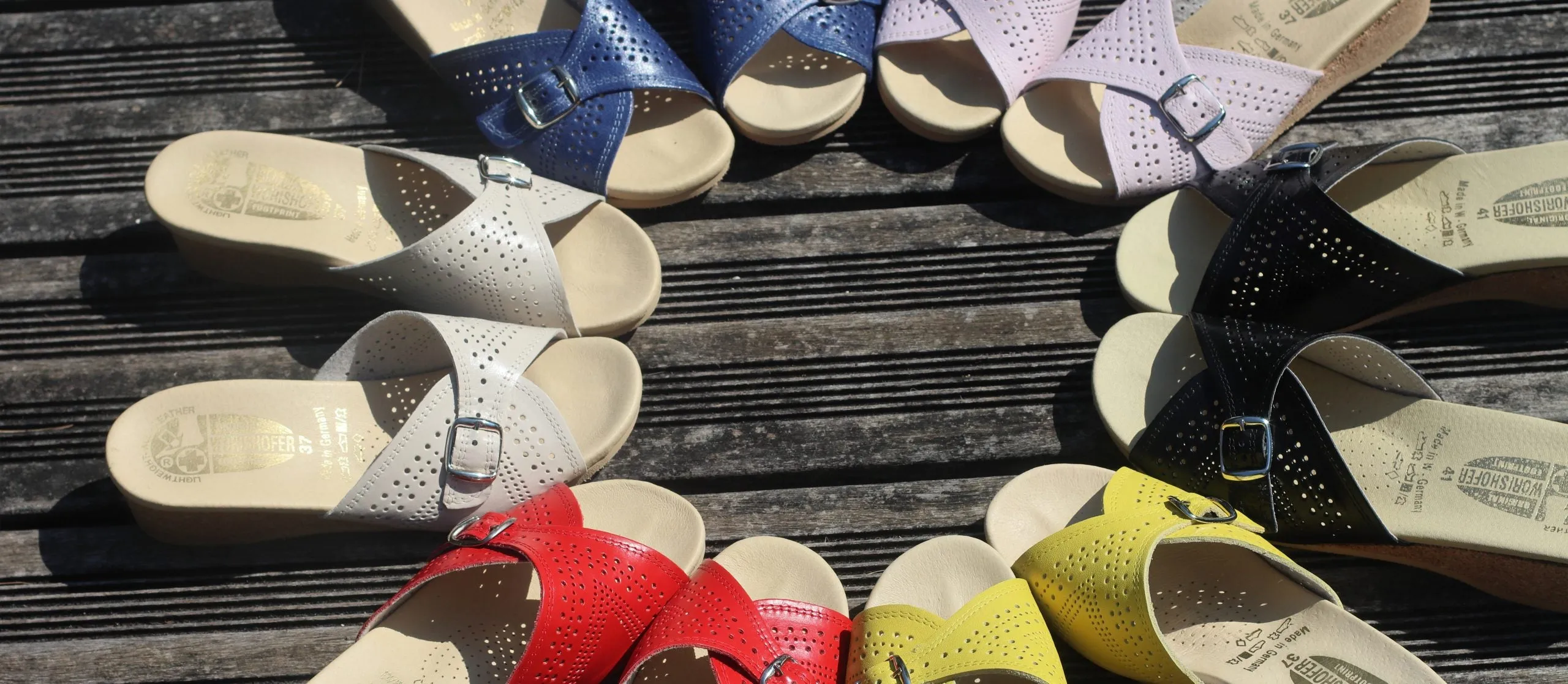 #251 Classic Perforated Mule | White