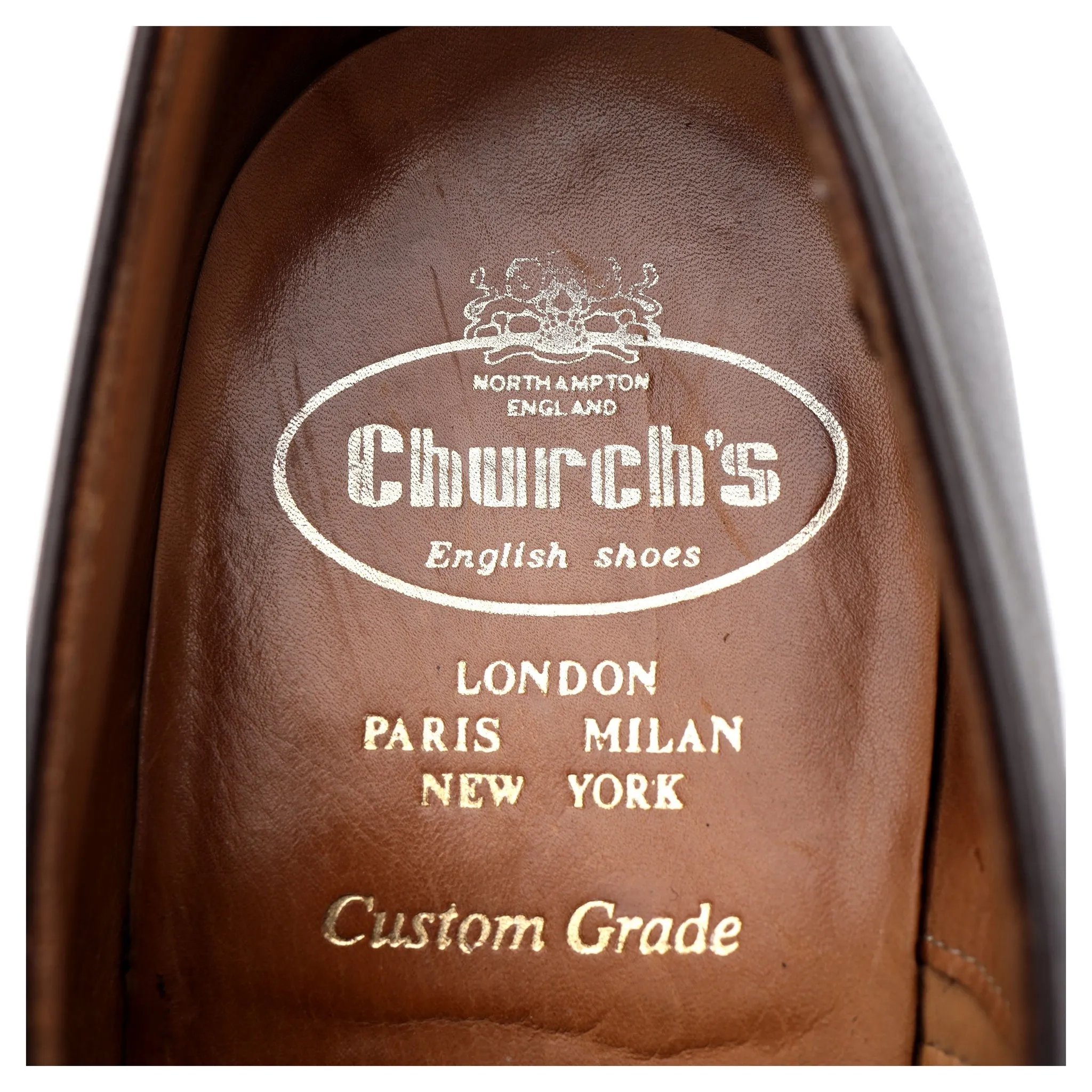 'Aaron' Dark Brown Leather Oxford UK 7.5 G