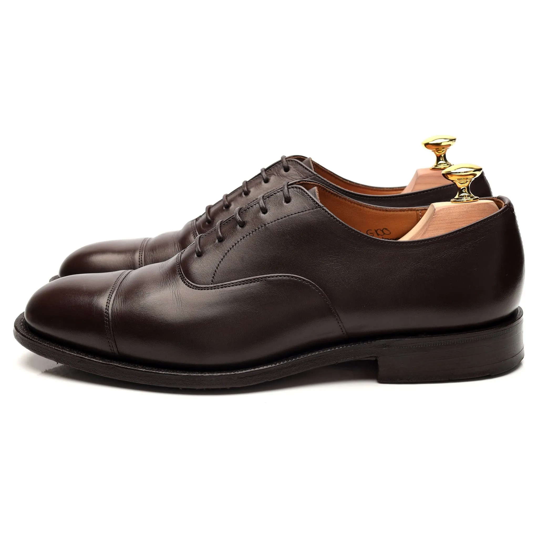'Aaron' Dark Brown Leather Oxford UK 7.5 G