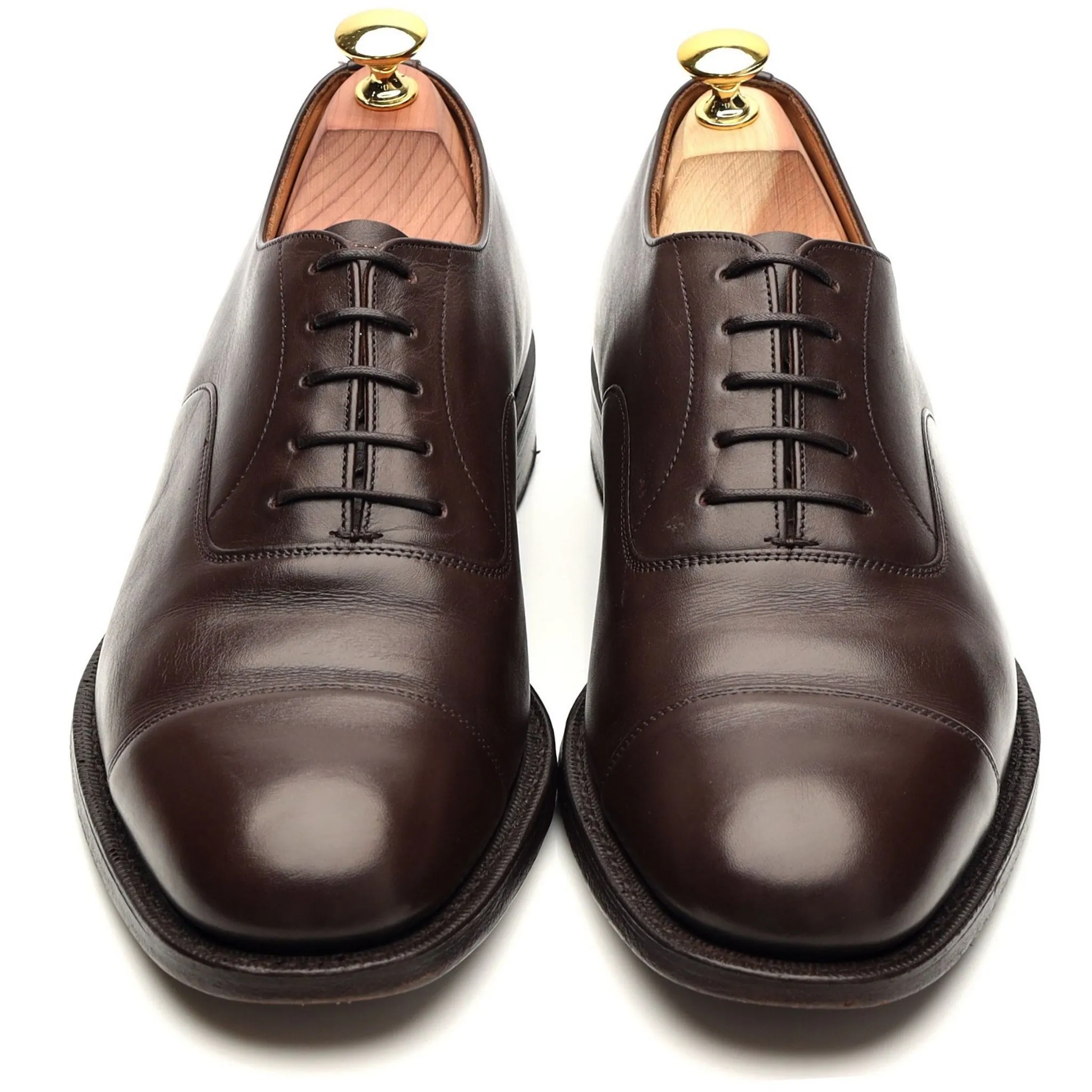 'Aaron' Dark Brown Leather Oxford UK 7.5 G