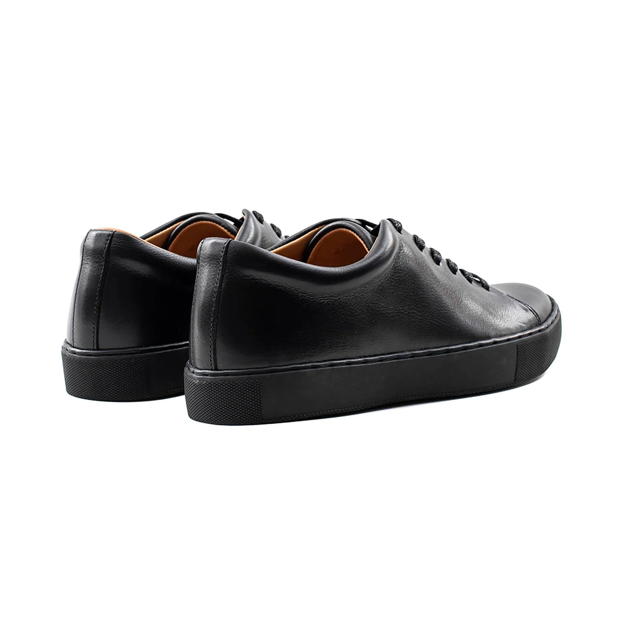 Abington Toe Cap - All Black Calf