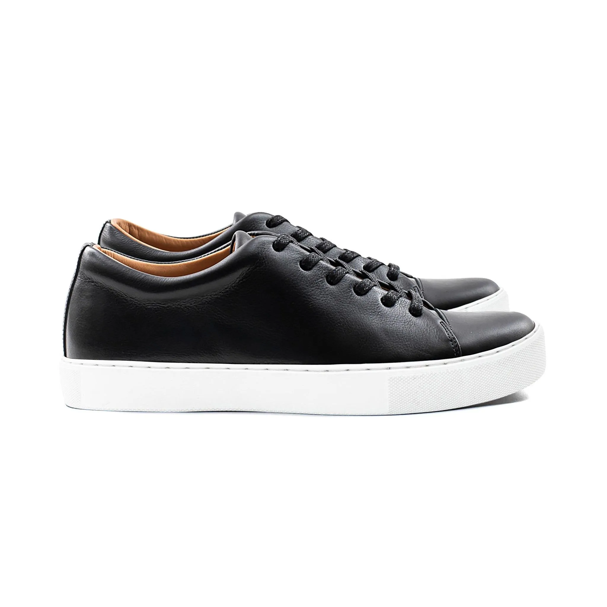 Abington Toe Cap - All Black Calf