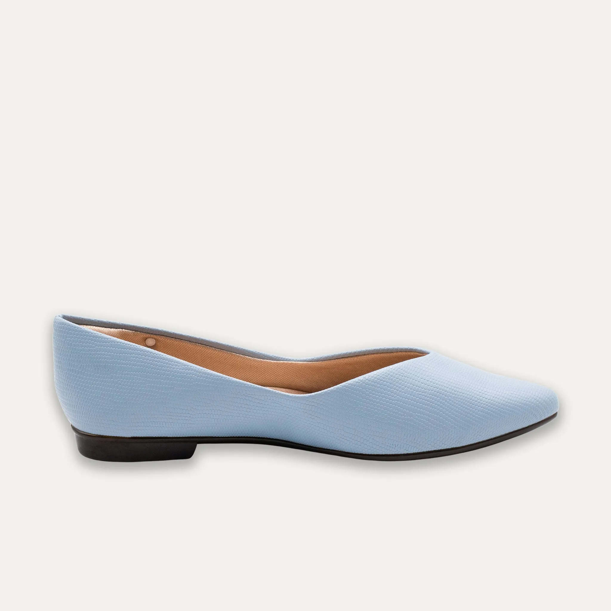 Adella Blue Pointed Toe Flats