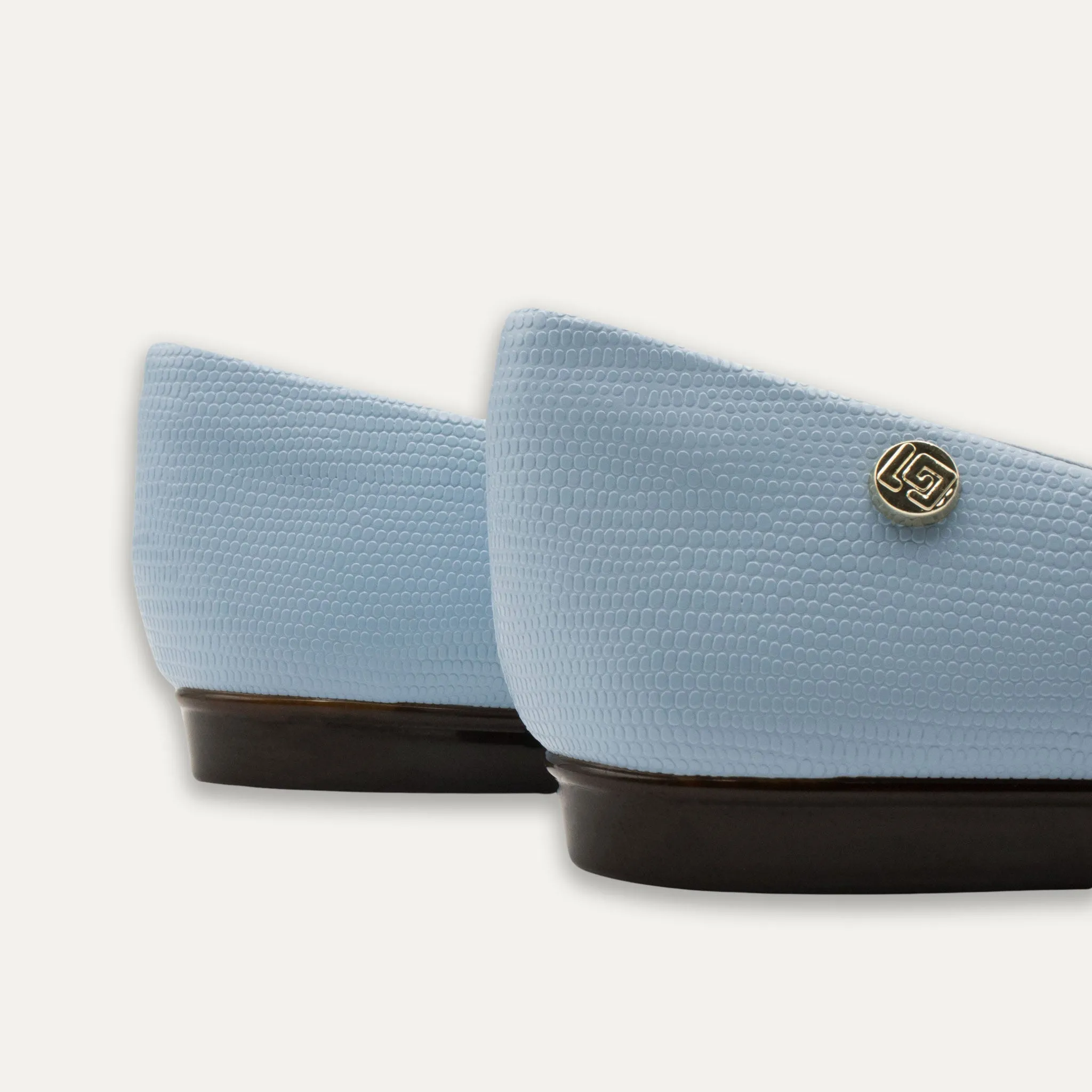 Adella Blue Pointed Toe Flats