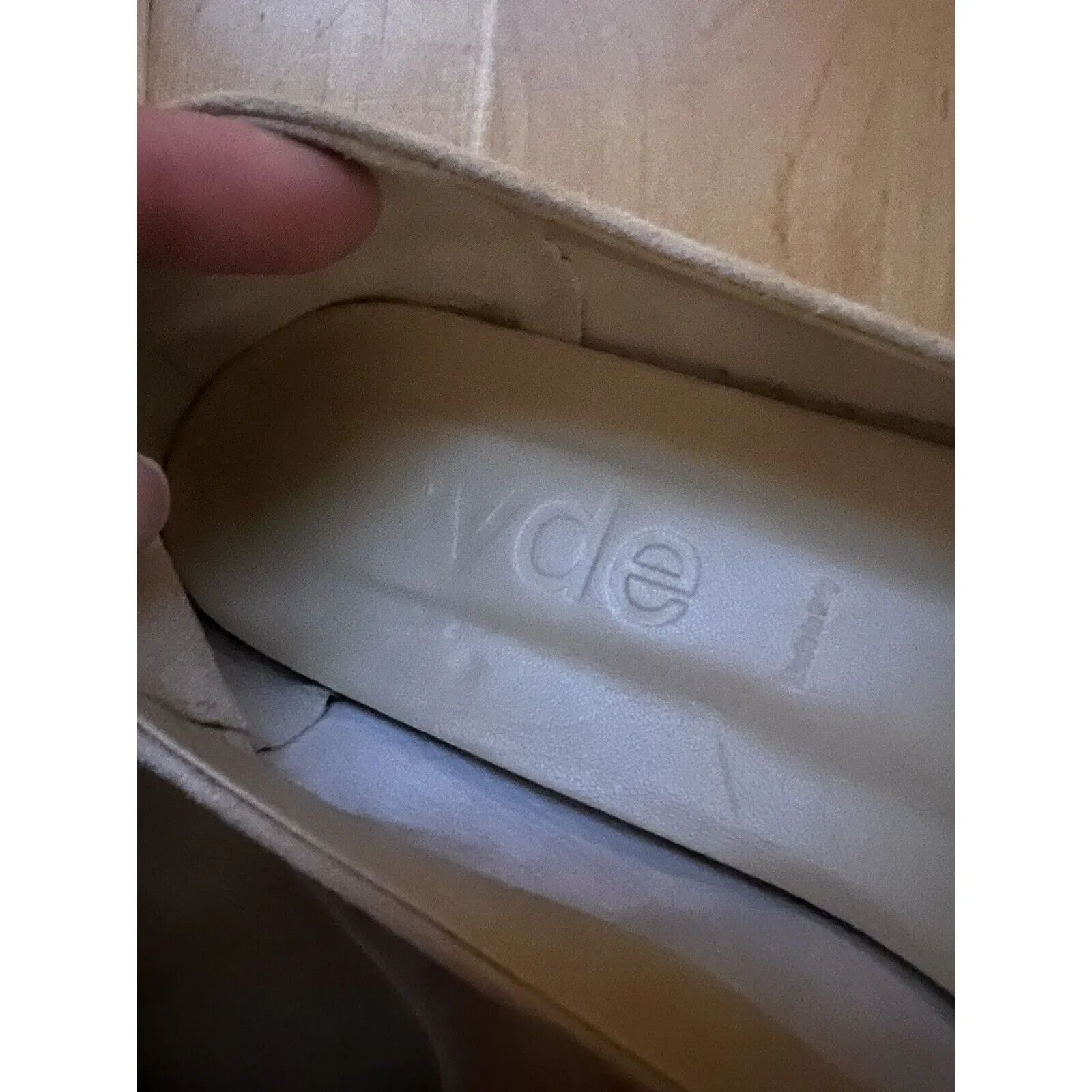 Aeyde Women’s Ida Suede Flats – Latte Beige Leather, Size 38.5 (US 8.5)