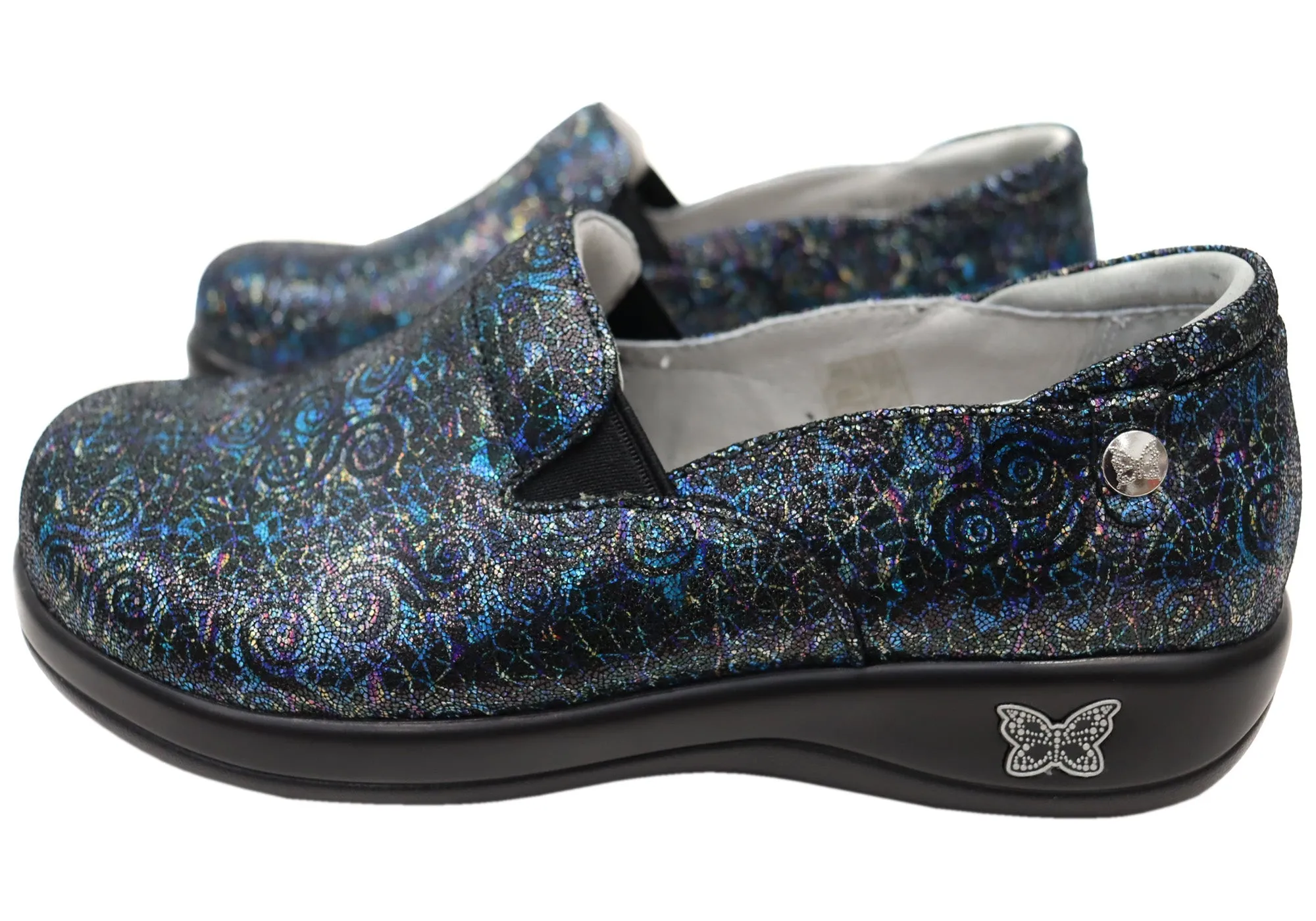 Alegria Keli Womens Leather Comfortable Slip On Shoes Soft Serve