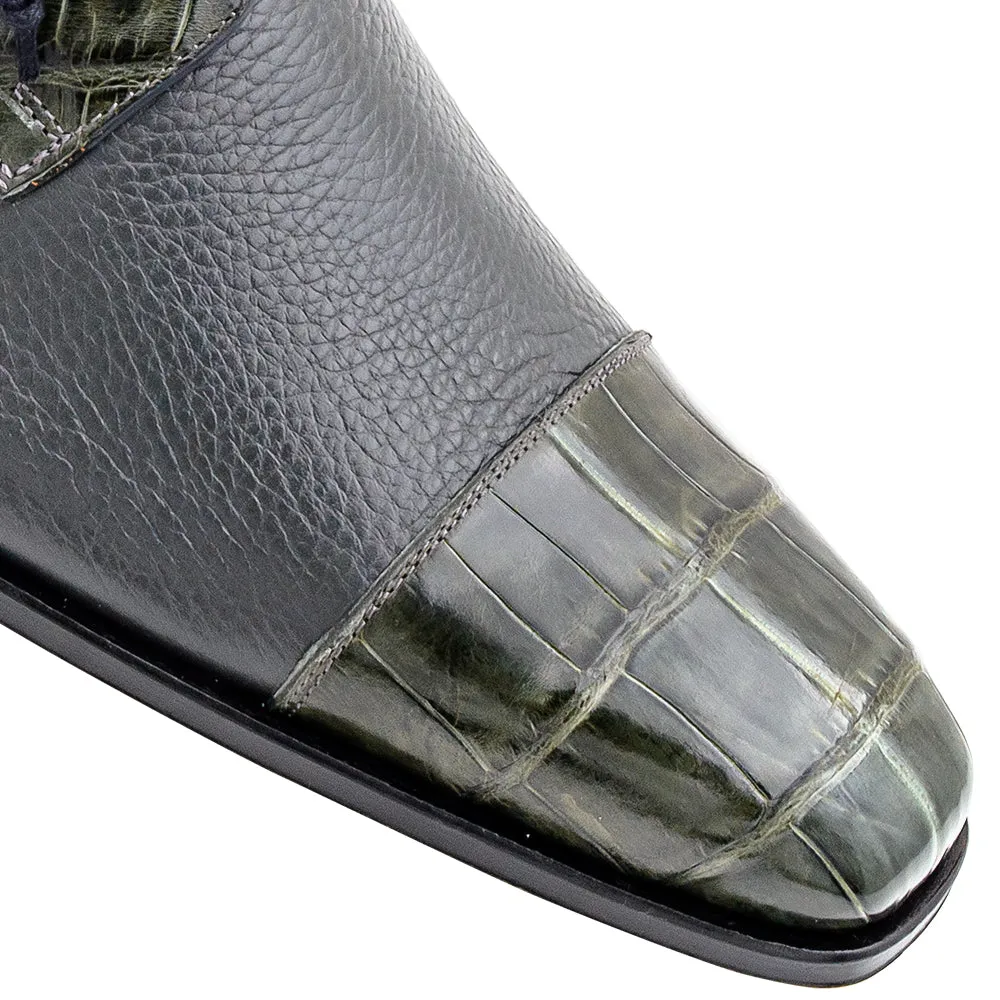 Alligator/Calf Lace Up