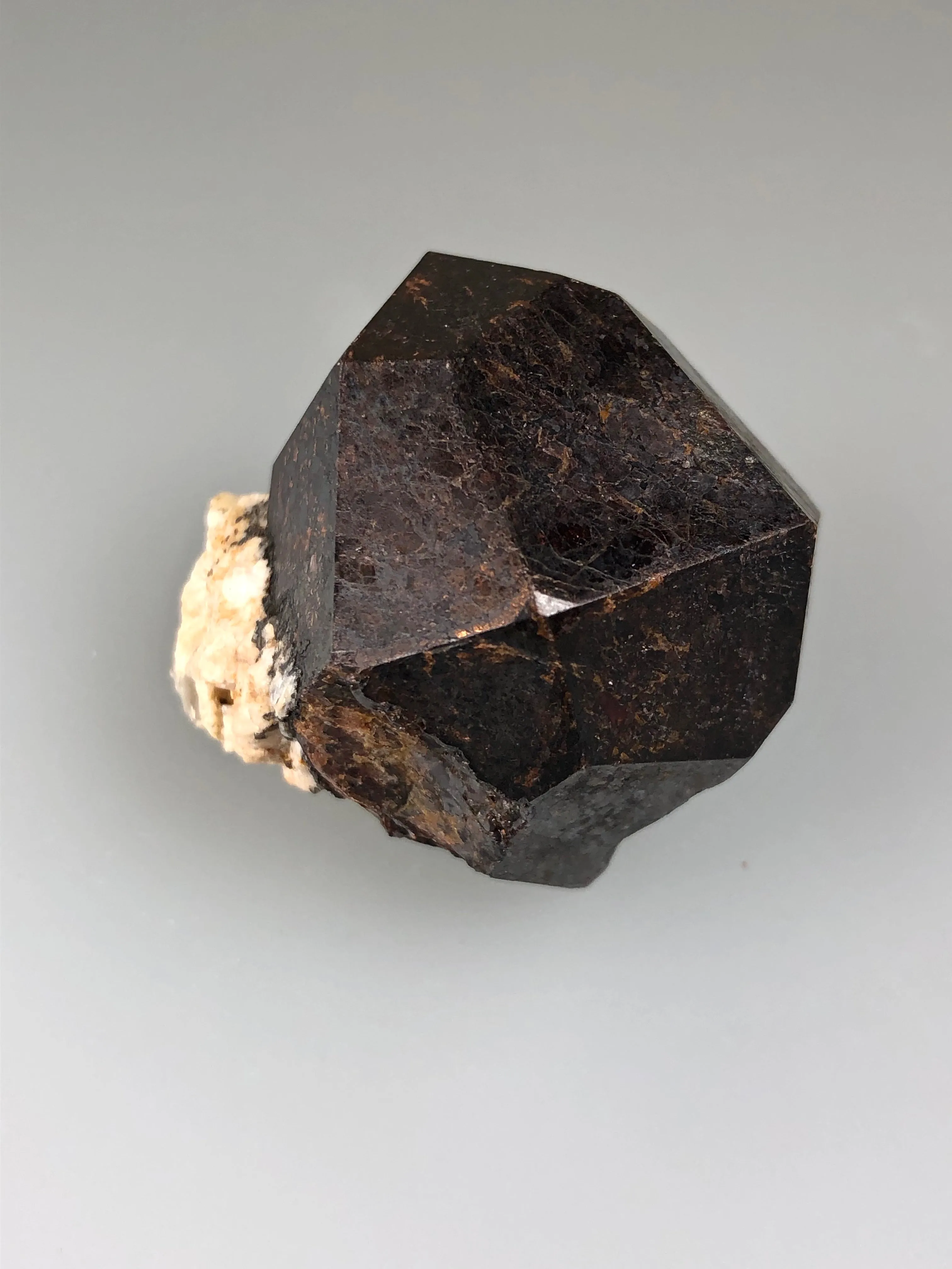 Almandine, Bennett Quarry, Buckfield, Oxford County, Maine, ex. Neal Yedlin specimen, 1959, ex. Louis Lafayette Collection, Miniature 2.0 x 3.5 x 4.0 cm, $125. Online 10/26.