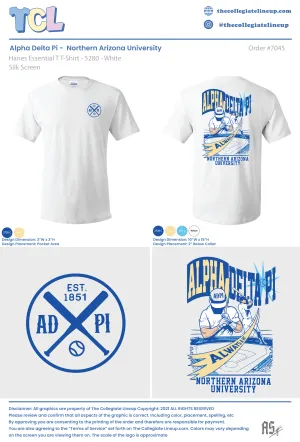 Alpha Delta Pi Northern Arizona University #7045 Individual Shipping
