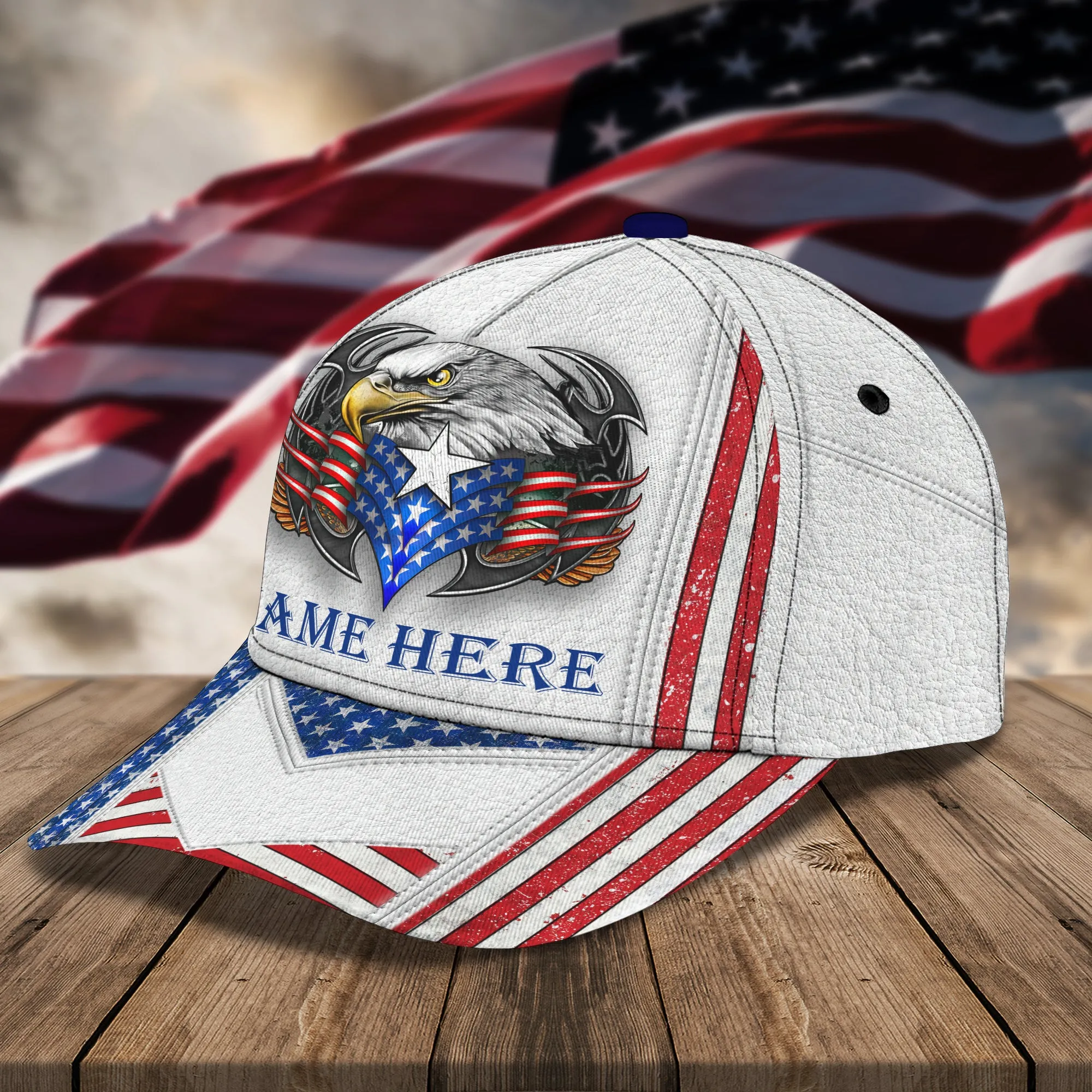 America Egagle - Personalized Name Cap 02 - LTD92
