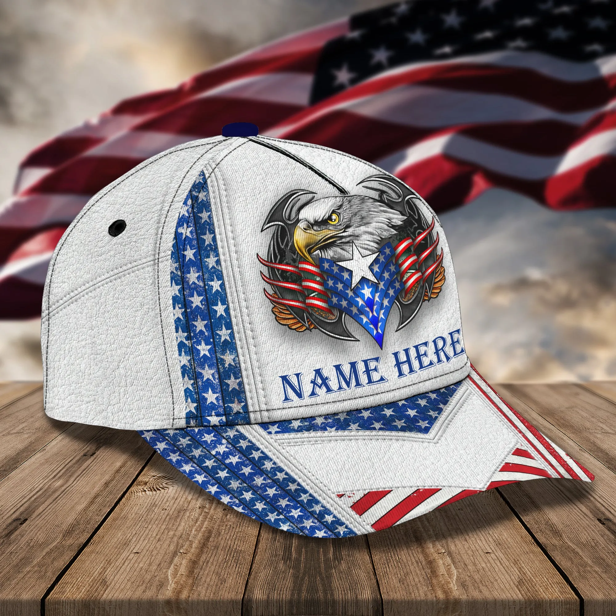 America Egagle - Personalized Name Cap 02 - LTD92