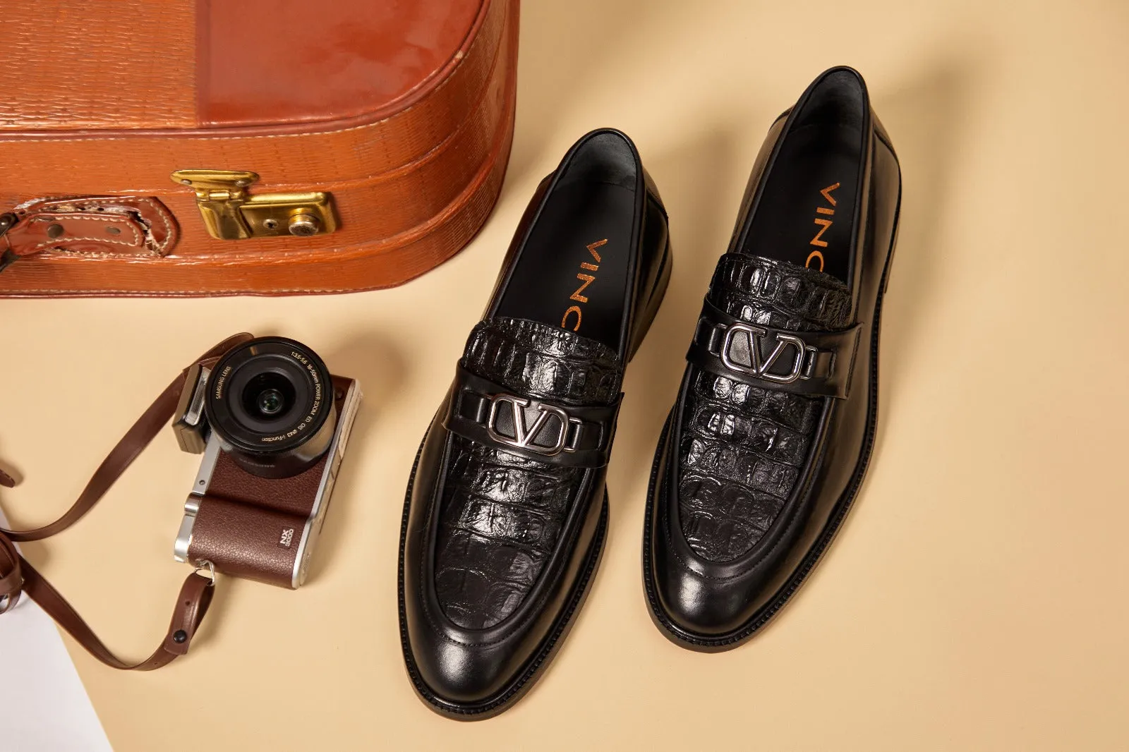 Amsterdam Black Bit Loafer Men Shoe