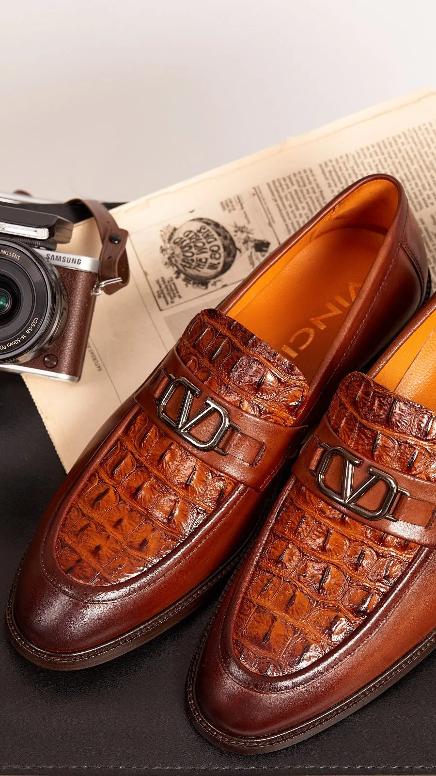 Amsterdam Tan Bit Loafer Men Shoe