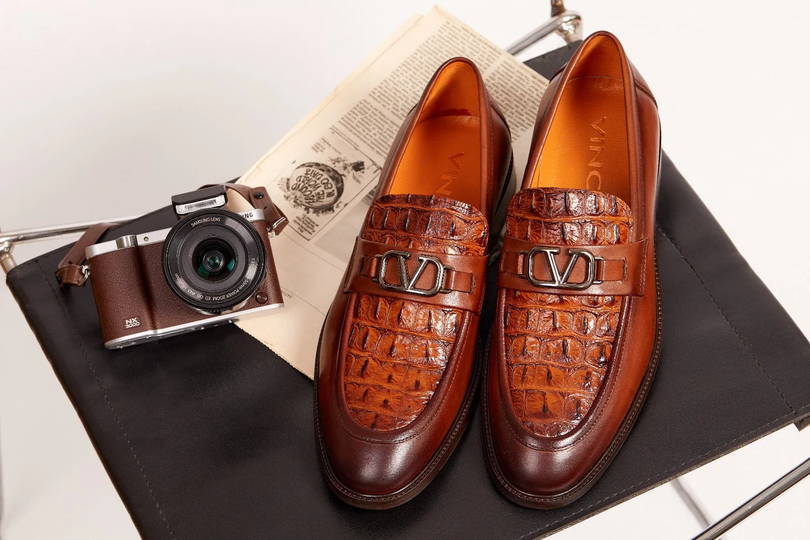 Amsterdam Tan Bit Loafer Men Shoe