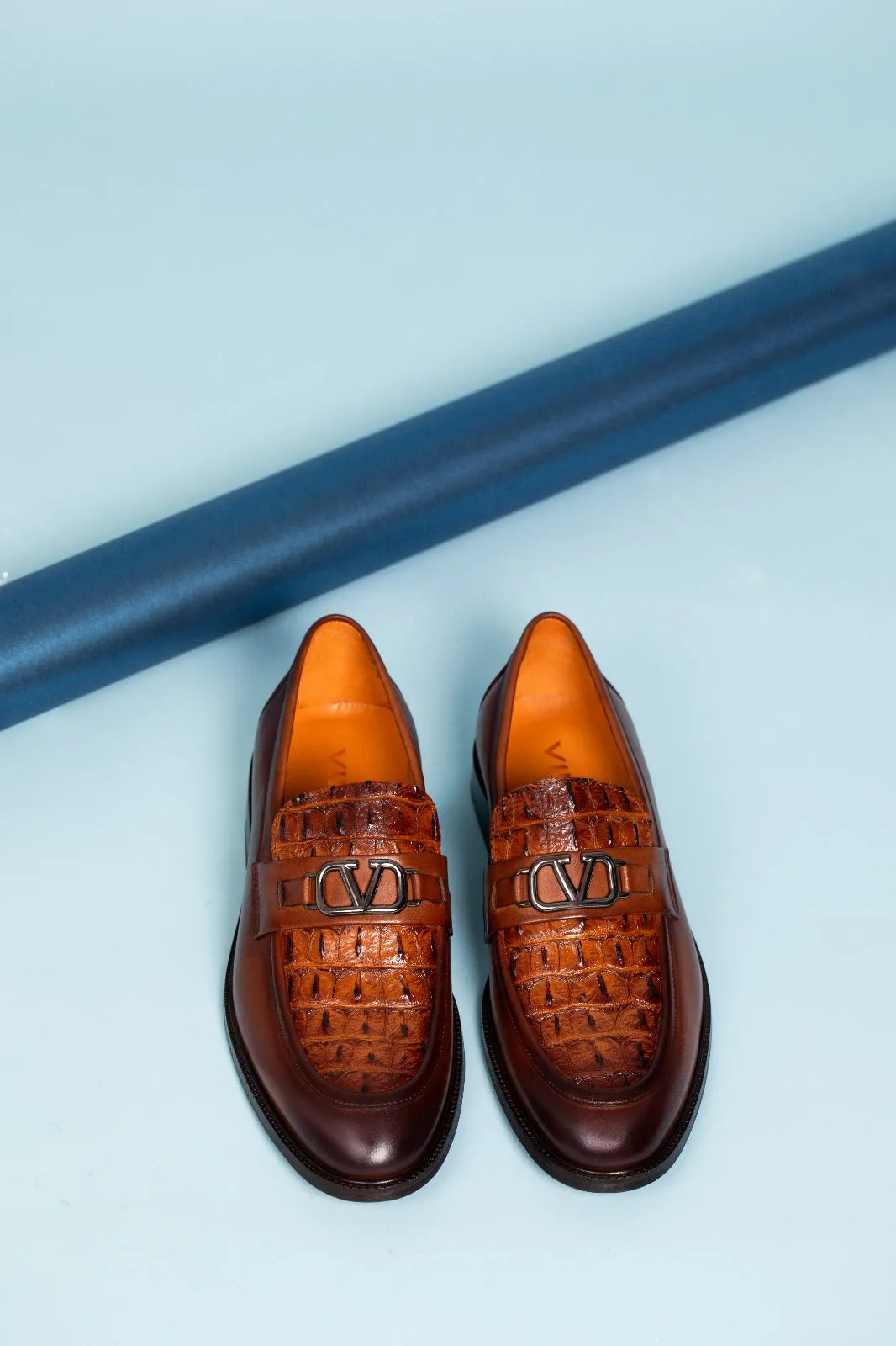 Amsterdam Tan Bit Loafer Men Shoe