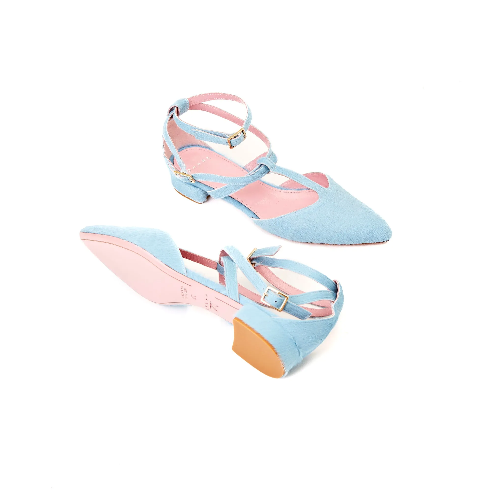 Ankle Strap Pointed Flat