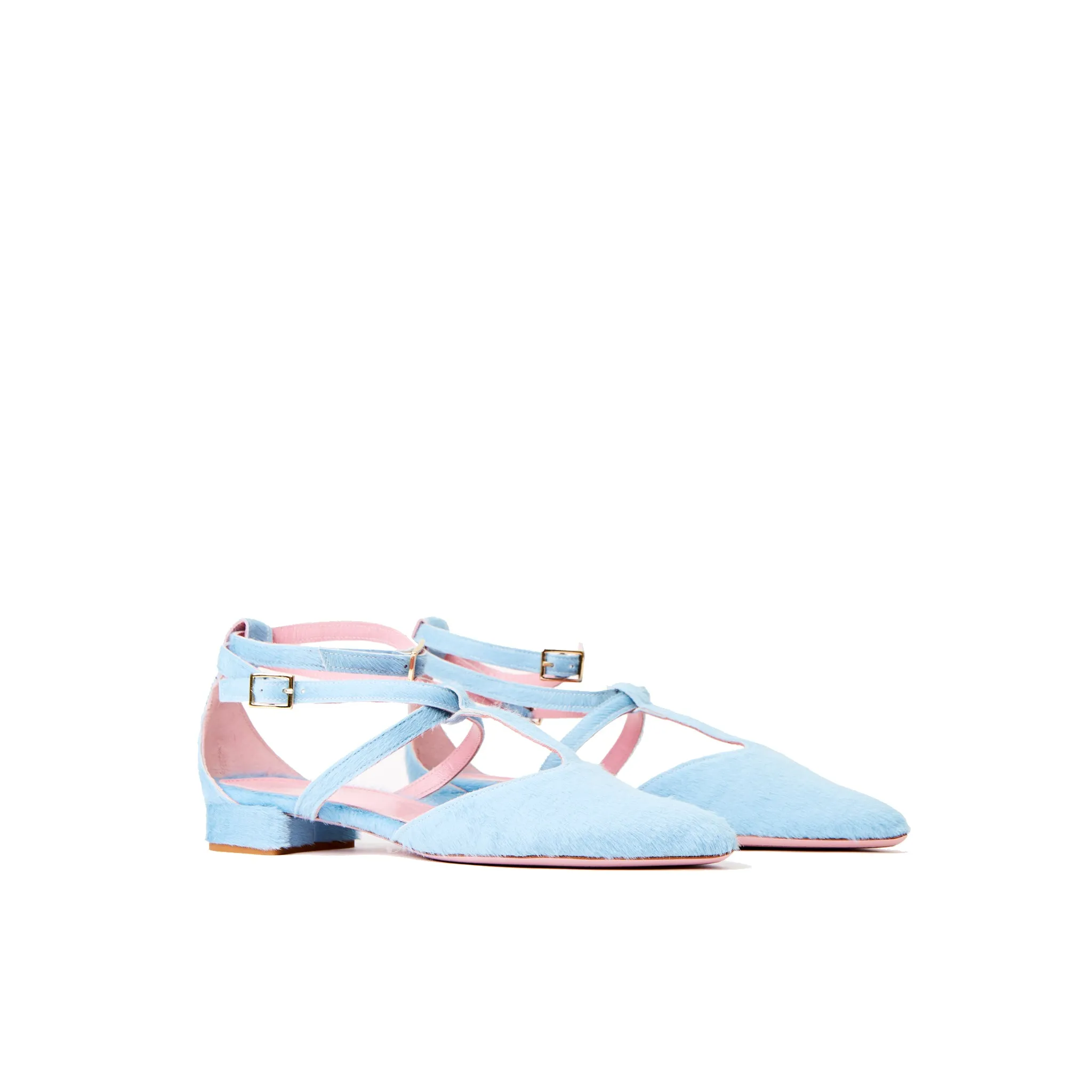 Ankle Strap Pointed Flat