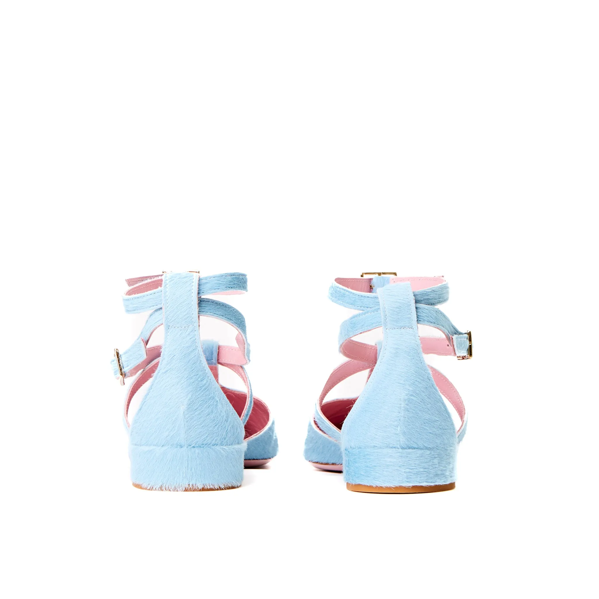 Ankle Strap Pointed Flat