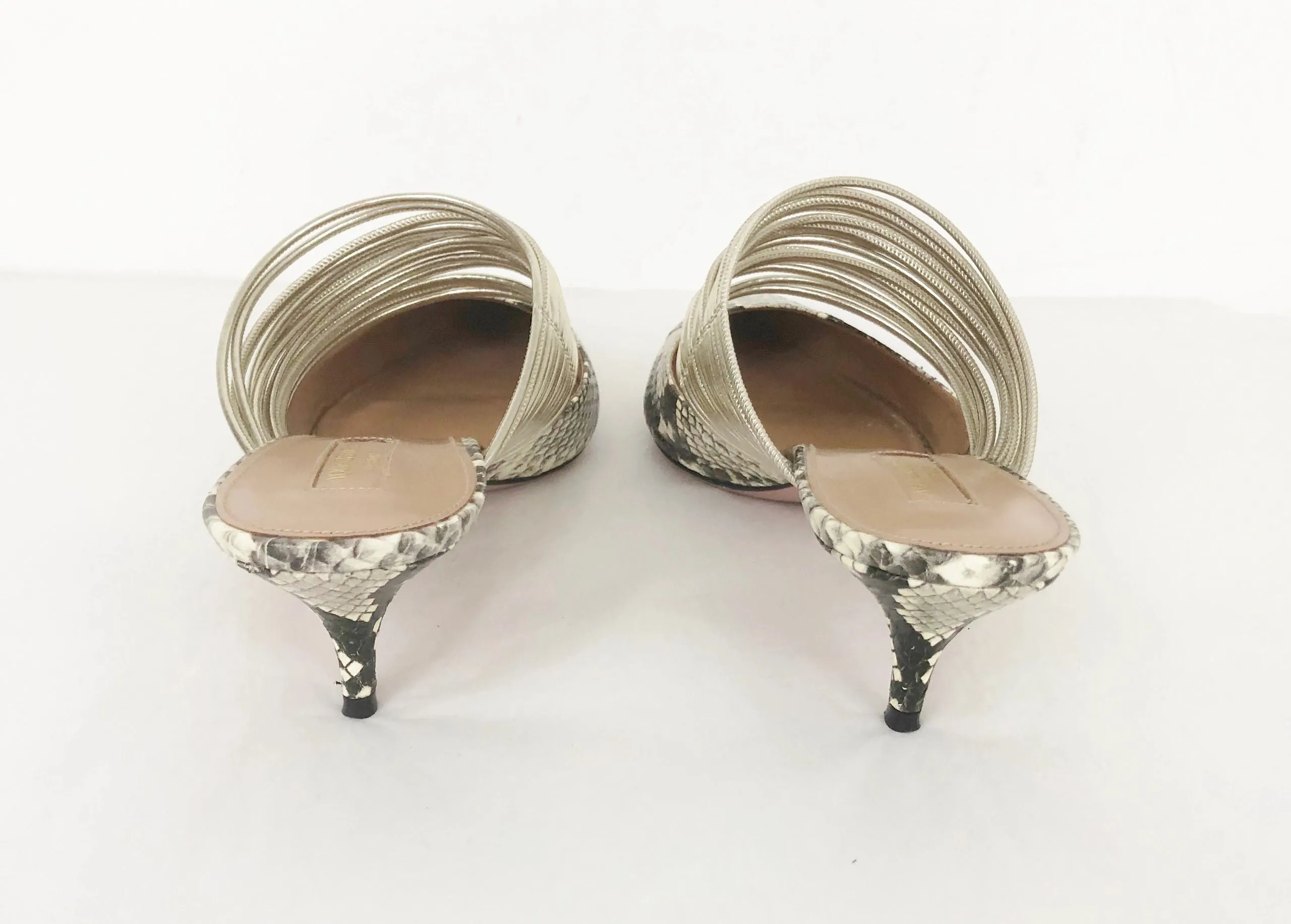 Aquazzura Rendez Vous Mules Size 41 It (11 Us)