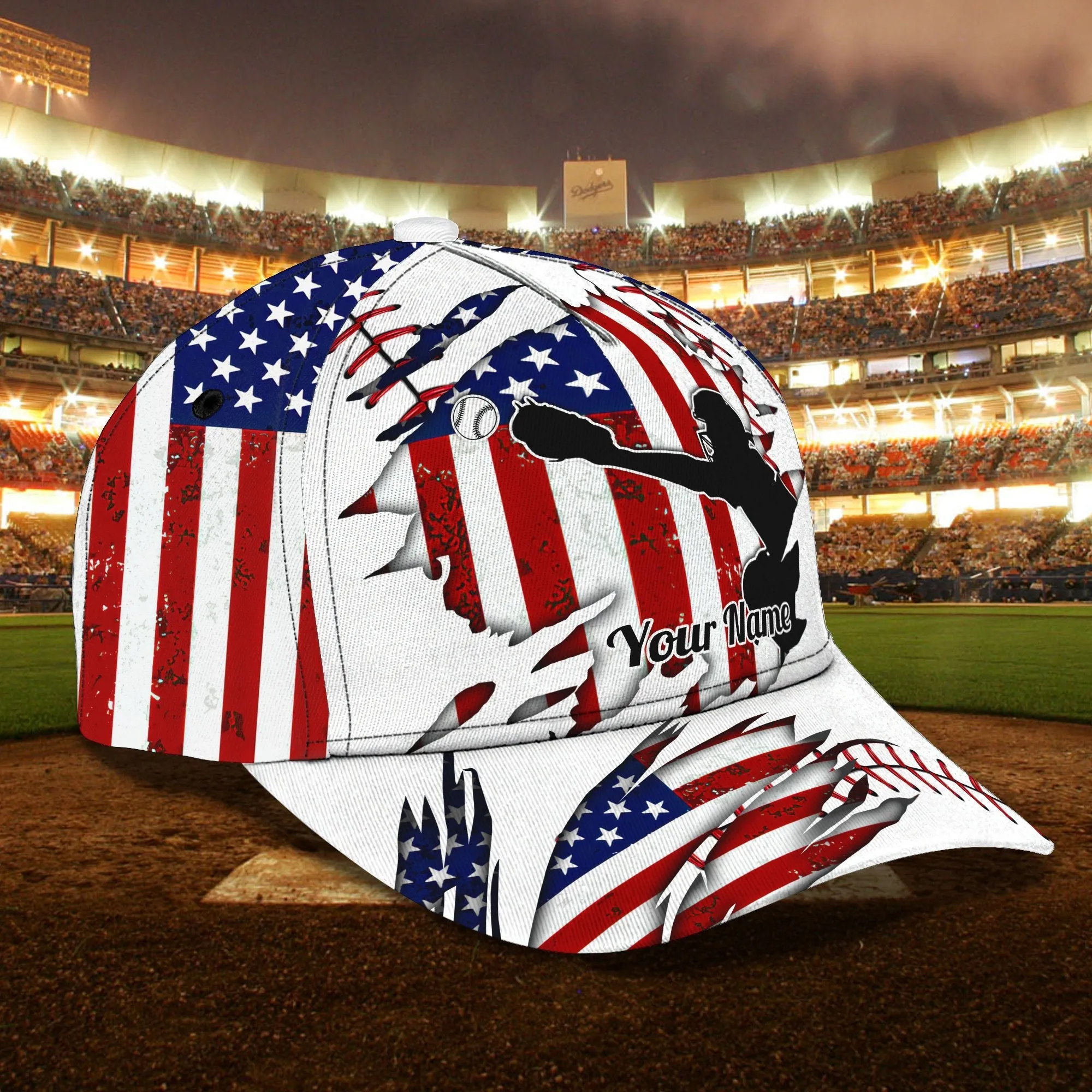 Baseball - Catcher - Personalized Name Cap 43 - TD96
