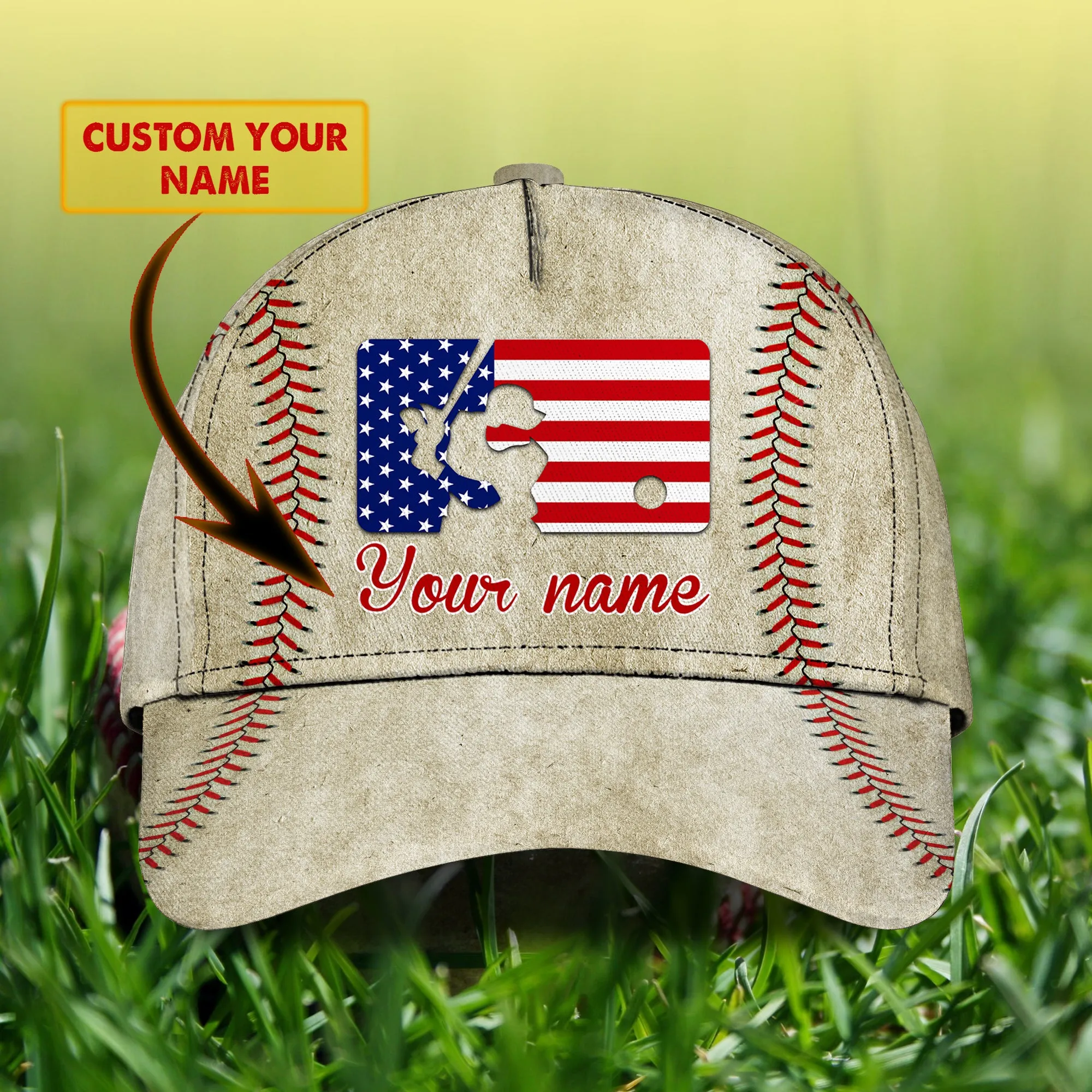 Baseball - Personalized Name Cap - Nmd