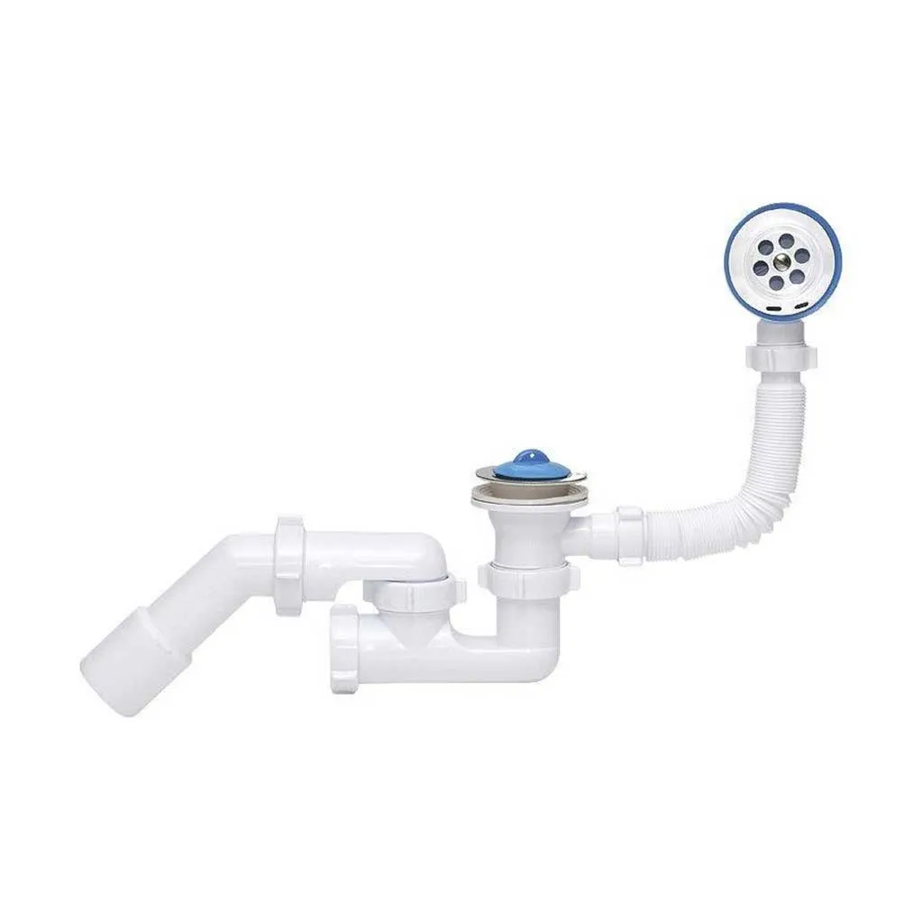 Bathtub Waste Trap Set With Bath Plug And Overflow