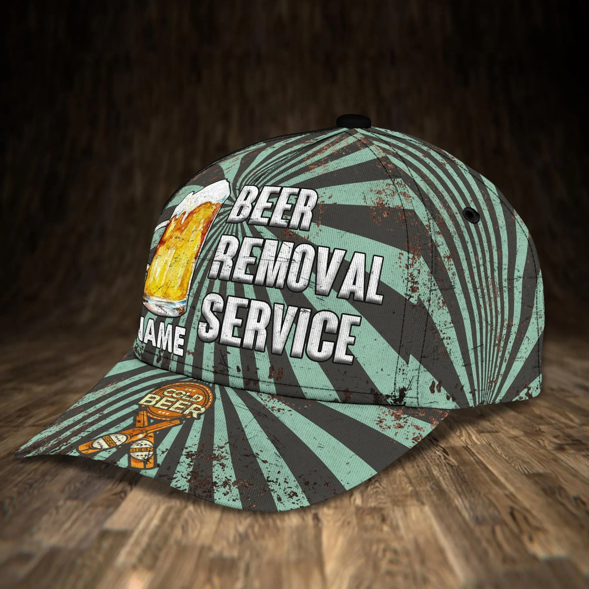 Beer Removal Service- Personalized Name Cap - TD96-266