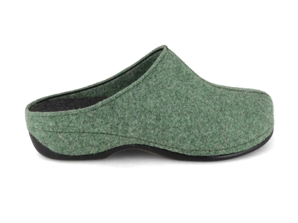 Berkemann BERKOFLEX Women Clogs 'Florina', green