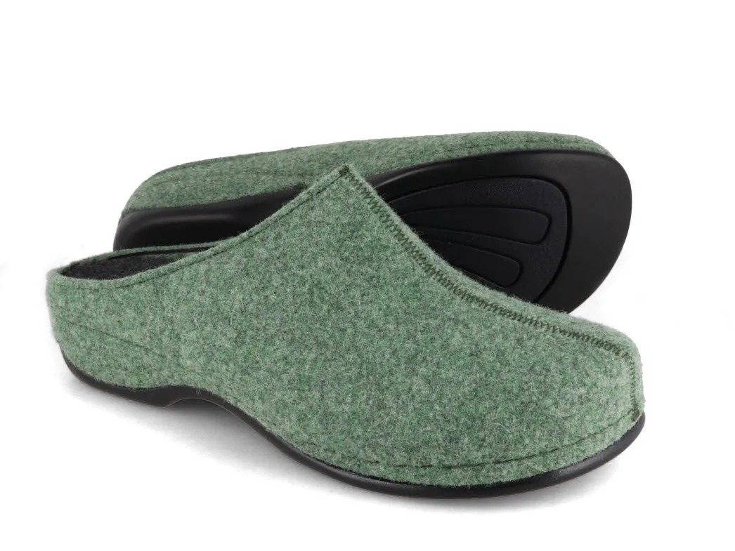 Berkemann BERKOFLEX Women Clogs 'Florina', green