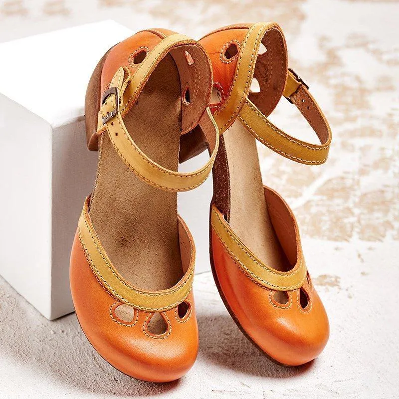 BIANCA | ORTHOPAEDIC SANDALS WITH LOW HEEL
