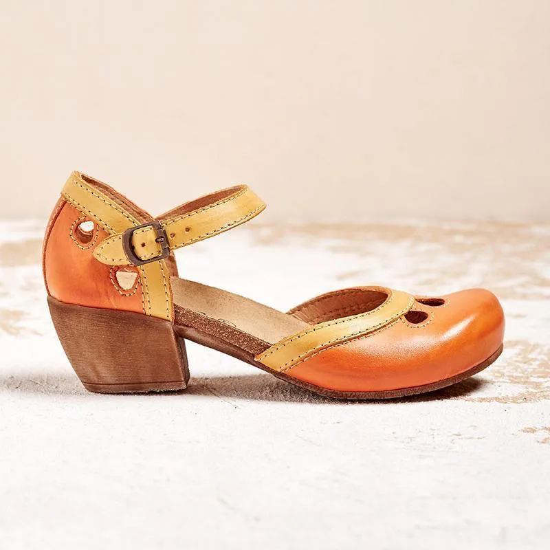 BIANCA | ORTHOPAEDIC SANDALS WITH LOW HEEL