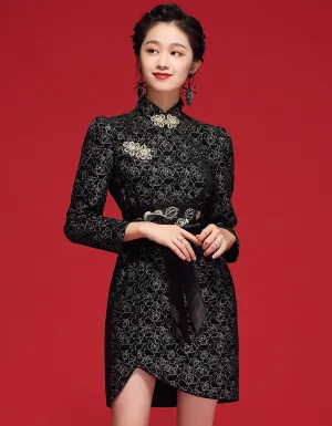 Black Bead Qipao Cheongsam