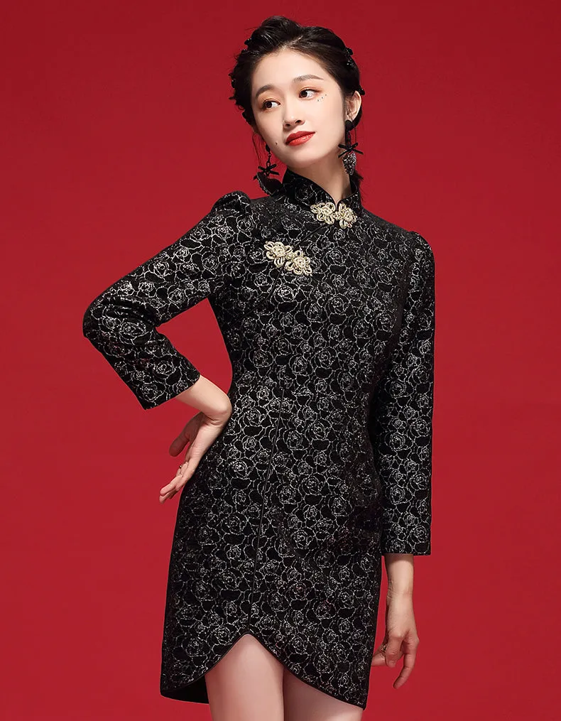 Black Bead Qipao Cheongsam