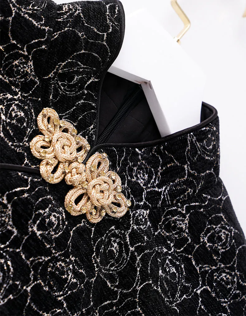 Black Bead Qipao Cheongsam