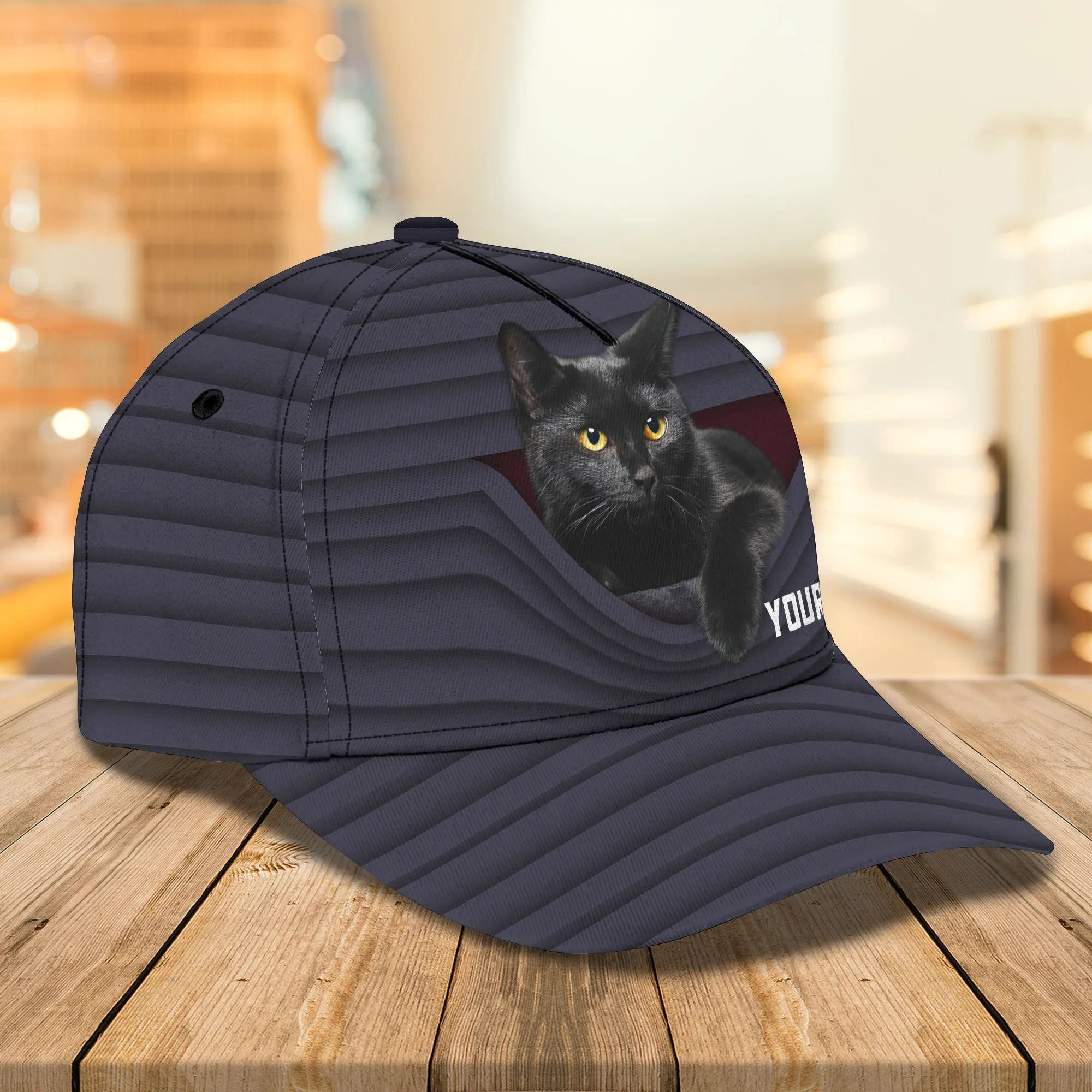 Black Cat - Personalized Name Cap - Co98