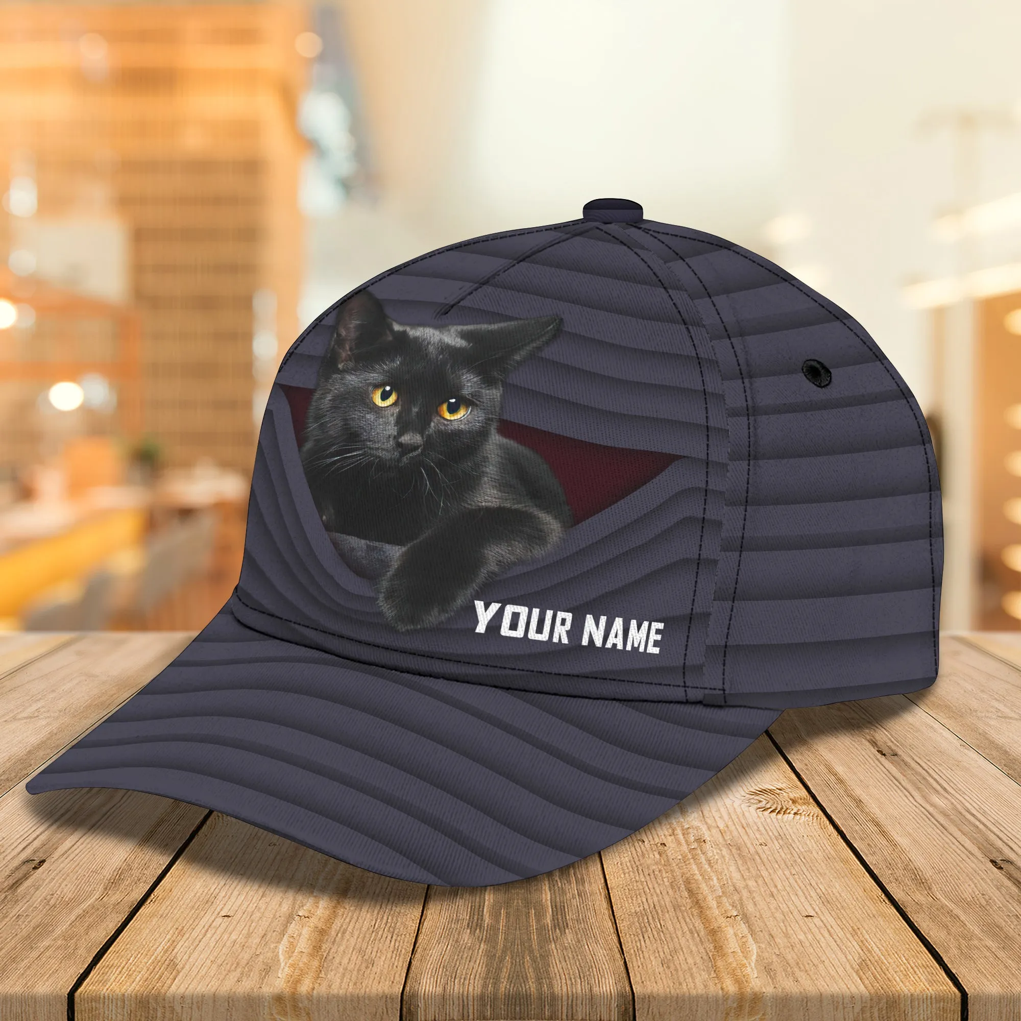 Black Cat - Personalized Name Cap - Co98