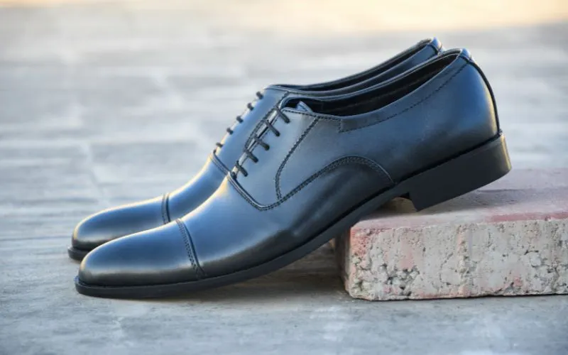 Black Oxford Shoes - Calf Skin