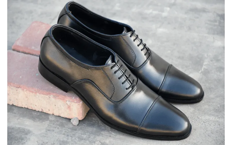 Black Oxford Shoes - Calf Skin