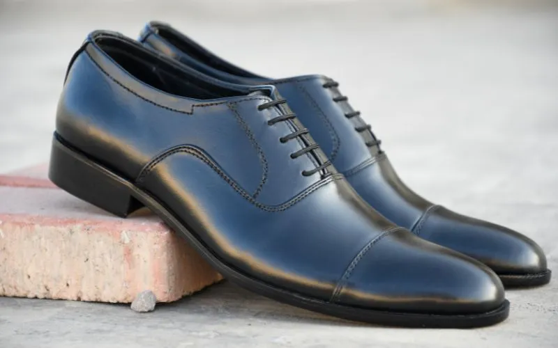 Black Oxford Shoes - Calf Skin