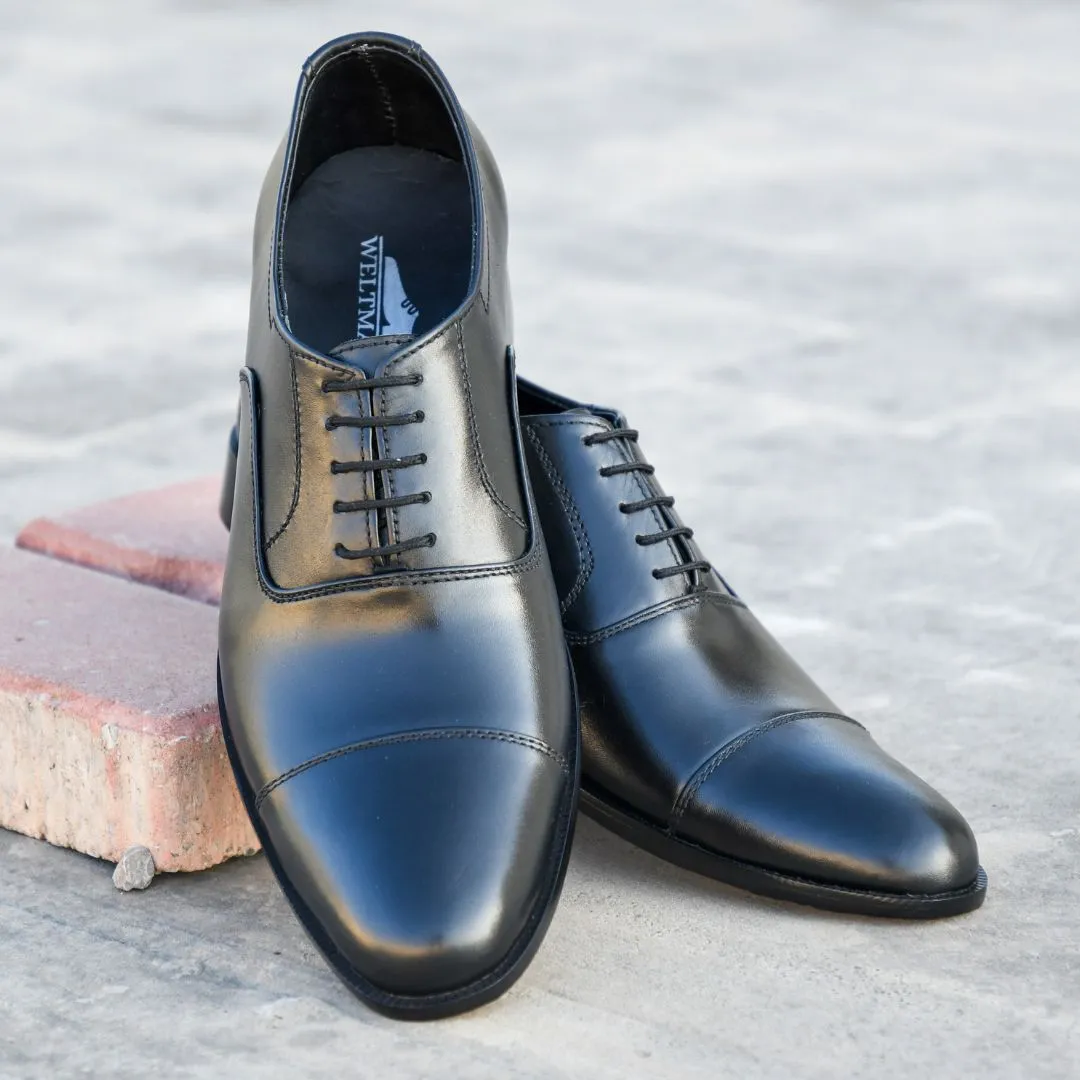 Black Oxford Shoes - Calf Skin