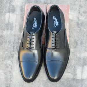 Black Oxford Shoes - Calf Skin