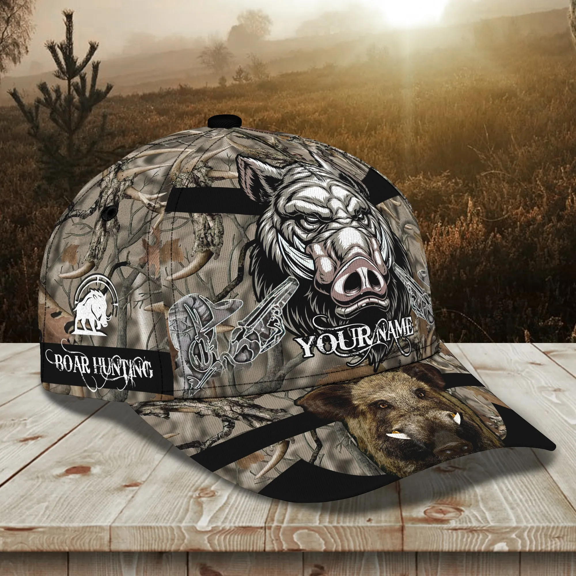 Boar Hunter - Personalized Name Cap - Nsd99