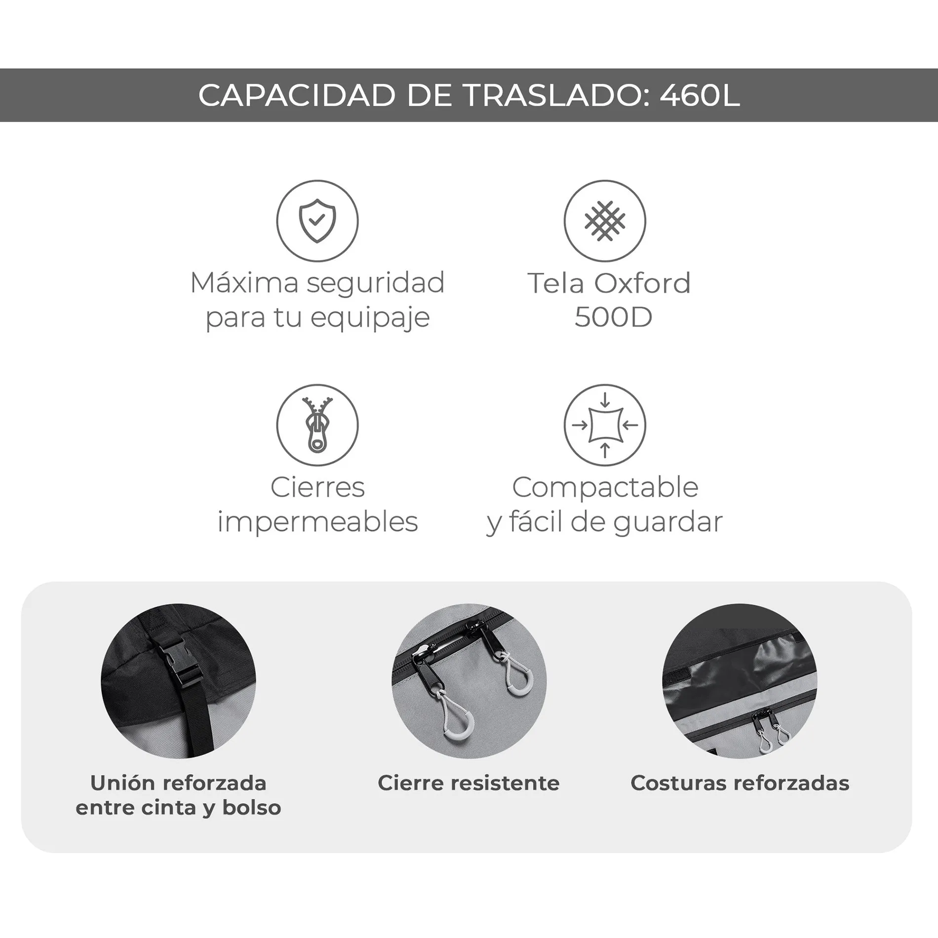 Bolso Techo Classic Porta Equipajes 460 L