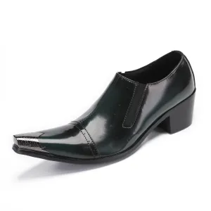British style trend dress business casual leather shoes young commuter bright leather oxford shoes genuine leather wedding shoes platform height