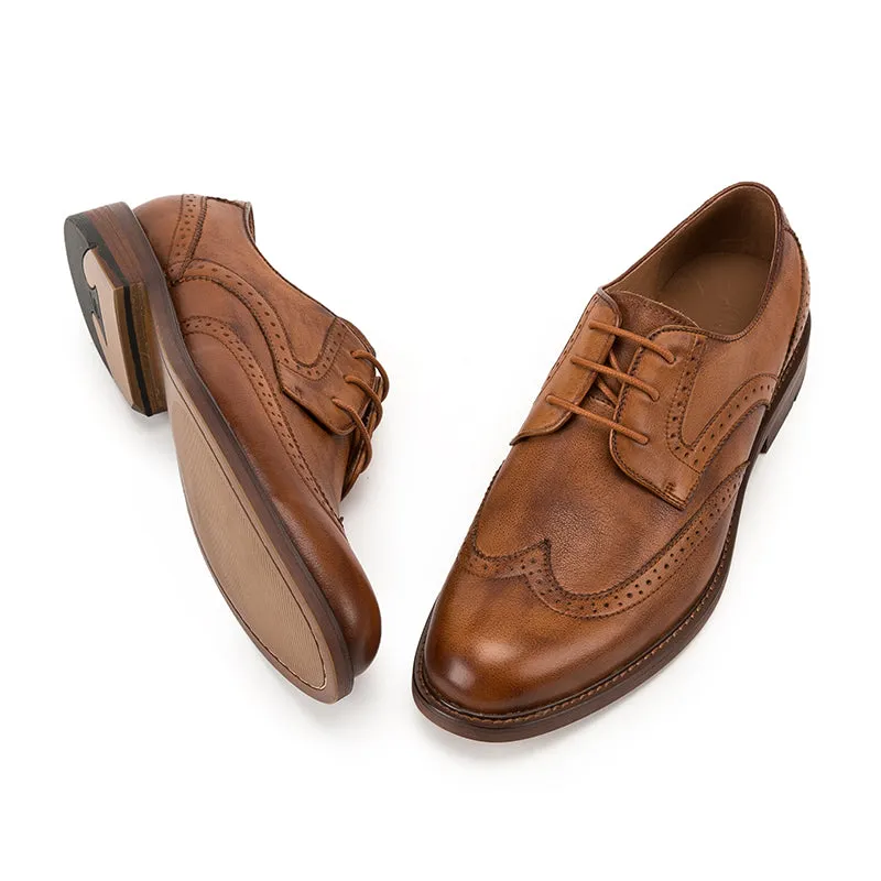 Business casual formal handmade leather shoes