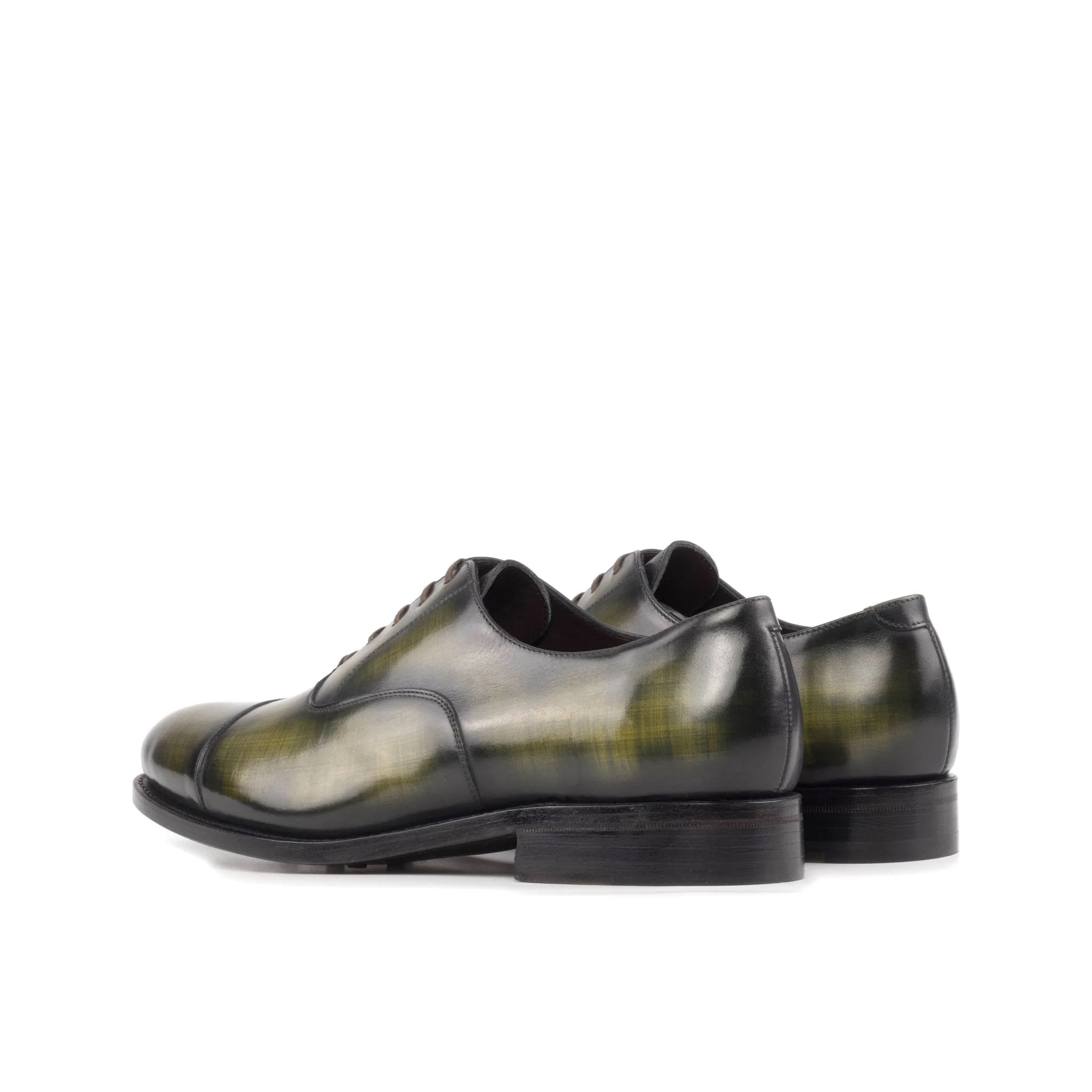 Cap Toe Oxford in Khaki Patina