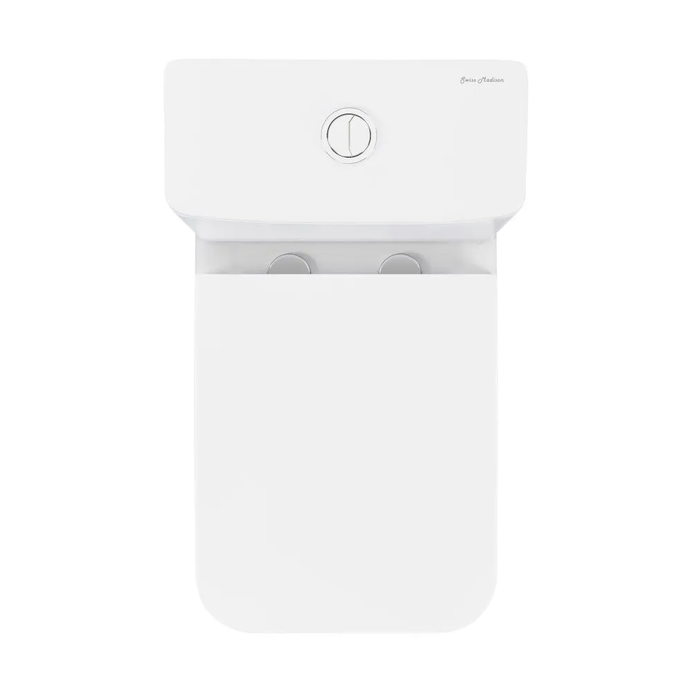 Carre One Piece Square Toilet Dual Flush 1.1/1.6 gpf in Matte White