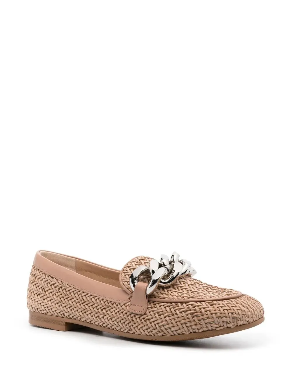 Casadei chain-link woven loafers