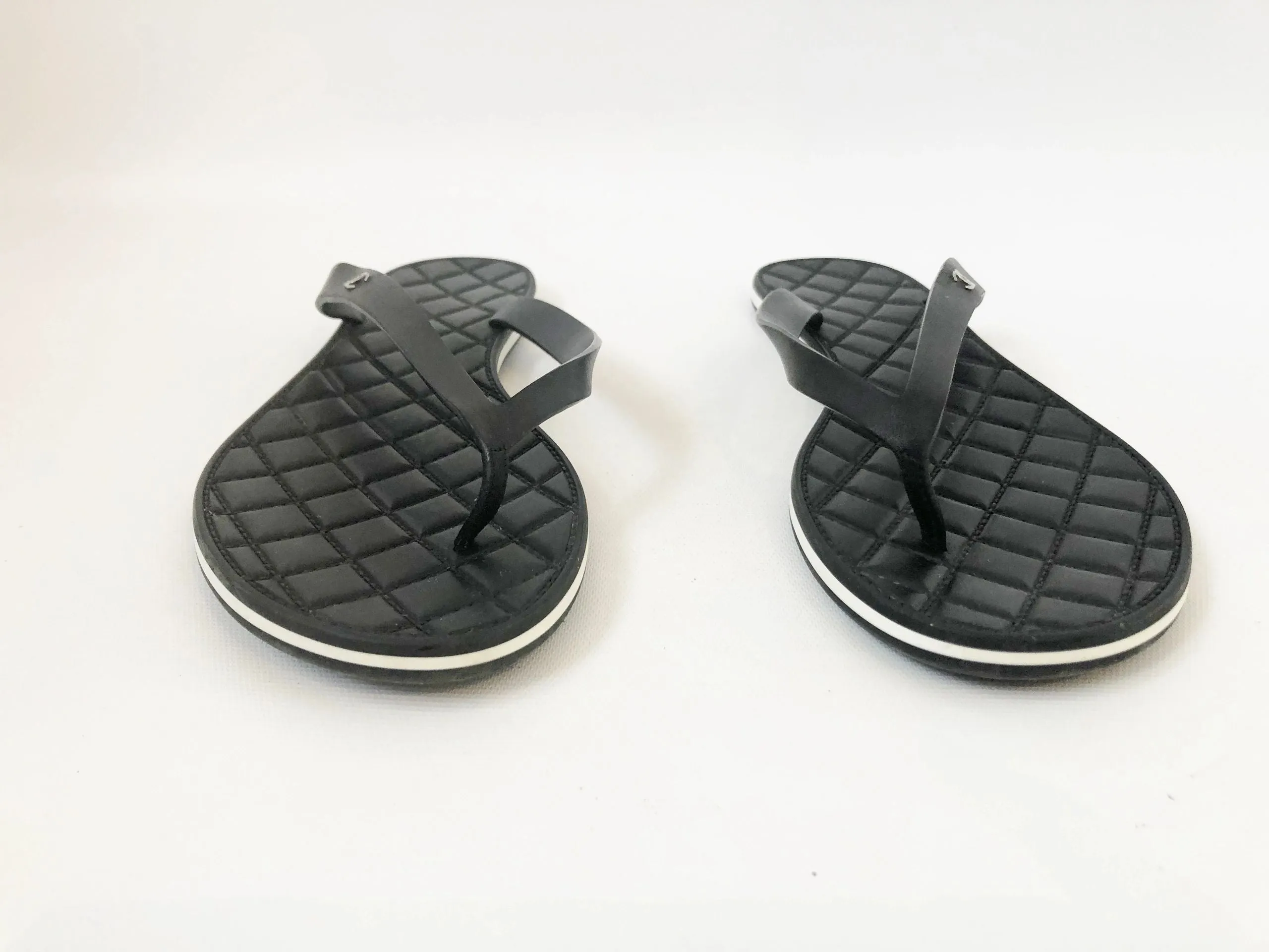 Chanel Calfskin Thongs Size 41 It (11 Us)